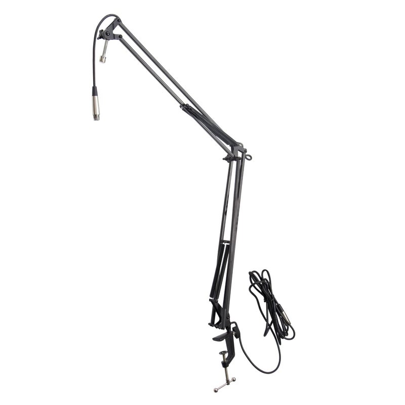 OnStage On-Stage MBS5000 Broadcast Mic Boom Arm - Experience Unparalleled Control and Versatility, Professional Boom Arm, Perfect for Podcasting, Broadcasting, and High-Fidelity Voice-Over Recordings - Image 1